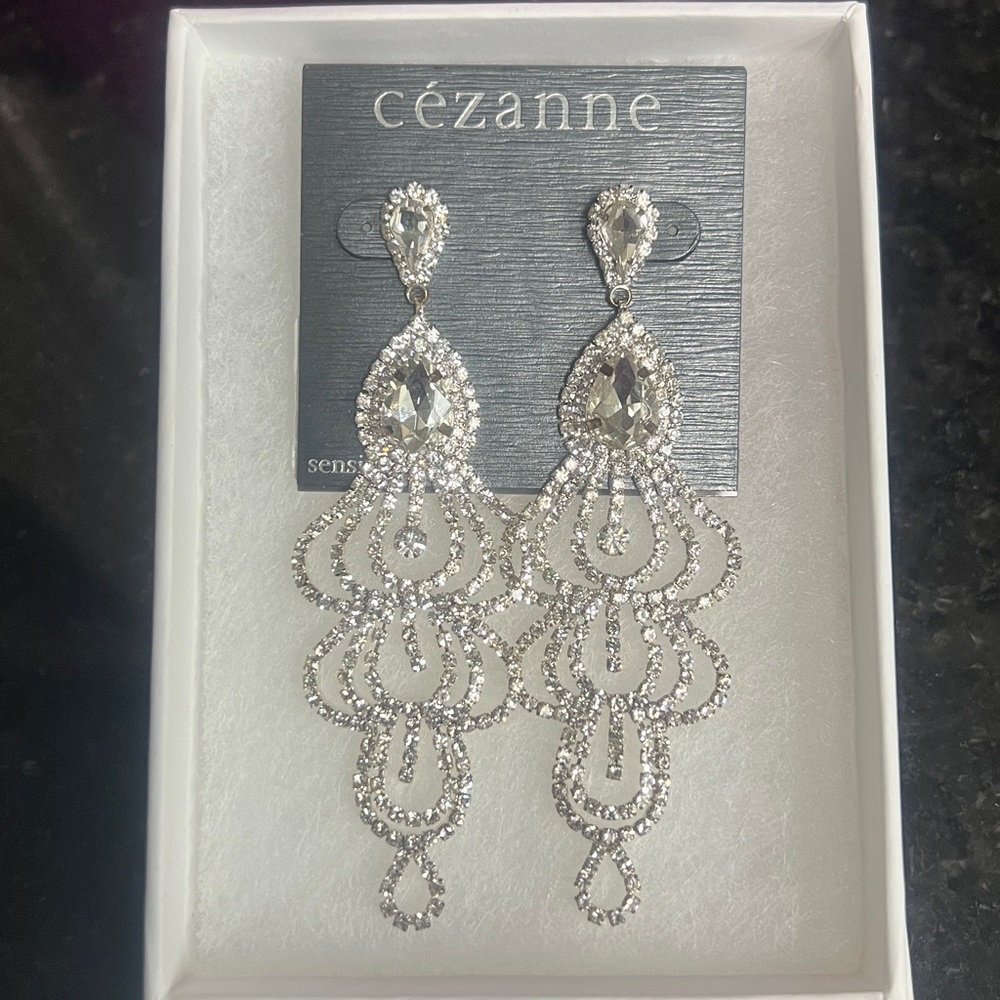 Cezanne Crystal Drop Earrings
